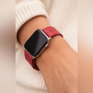 Sonix Hello Kitty Red Watch Band Sanrio Genuine Leather Apple Watch Band NEW